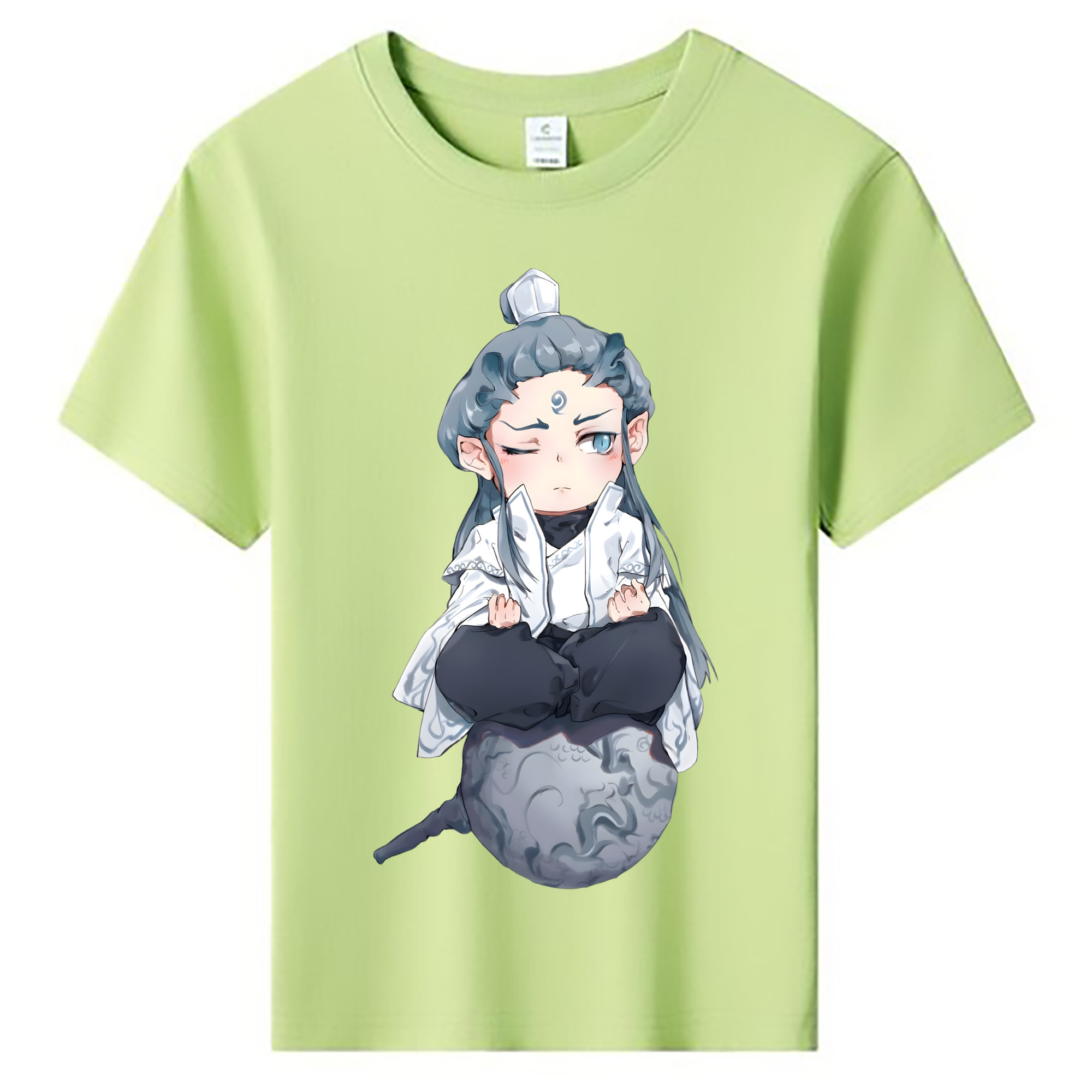 （画像用） Ne Zha 2 ナタ 魔童の大暴れ 綿100％キッズTシャツ（フロントプリント）